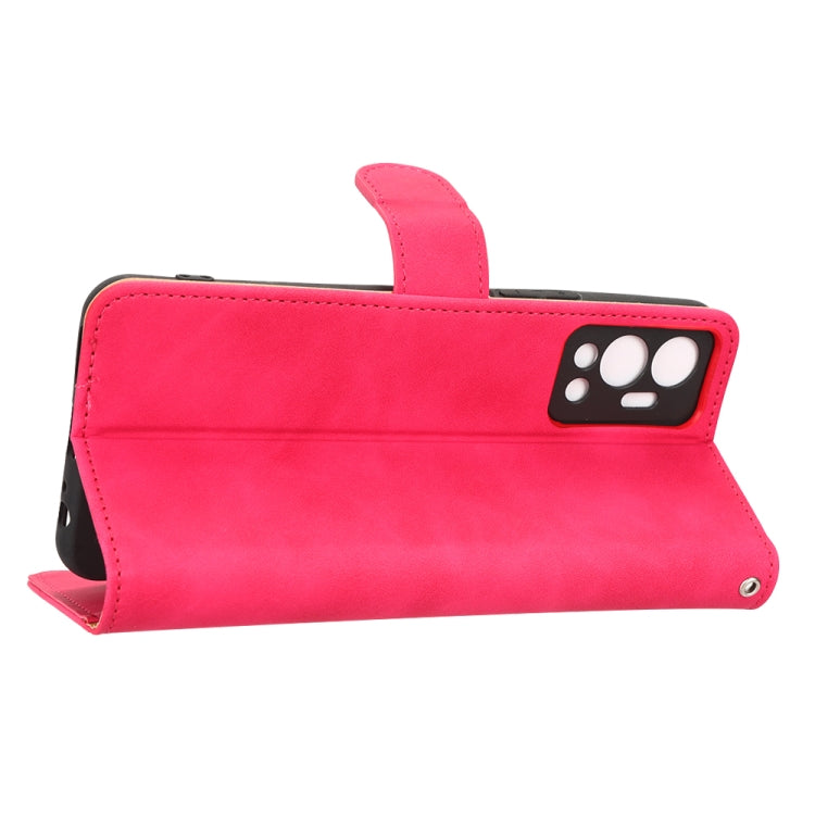 For Infinix Hot 12 Skin Feel Magnetic Flip Leather Phone Case