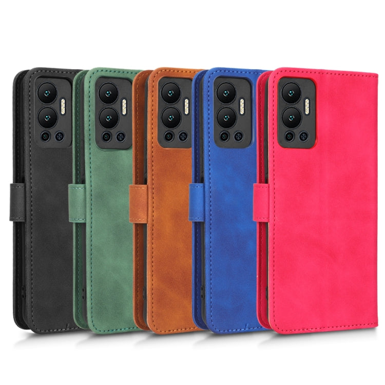 For Infinix Hot 12 Skin Feel Magnetic Flip Leather Phone Case