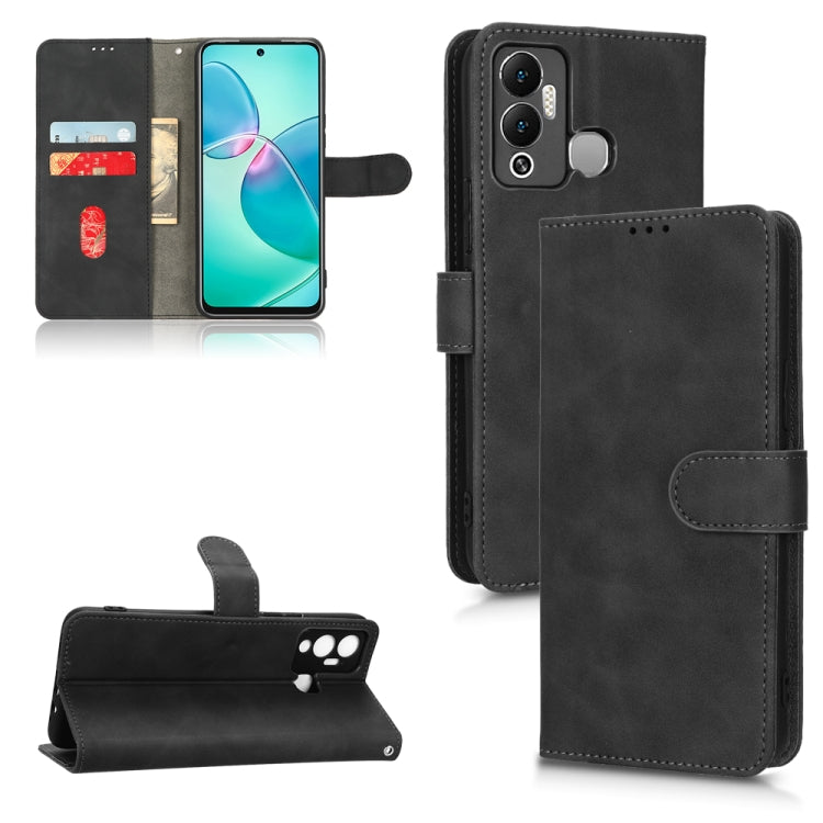 For Infinix Hot 12 Play Skin Feel Magnetic Flip Leather Phone Case