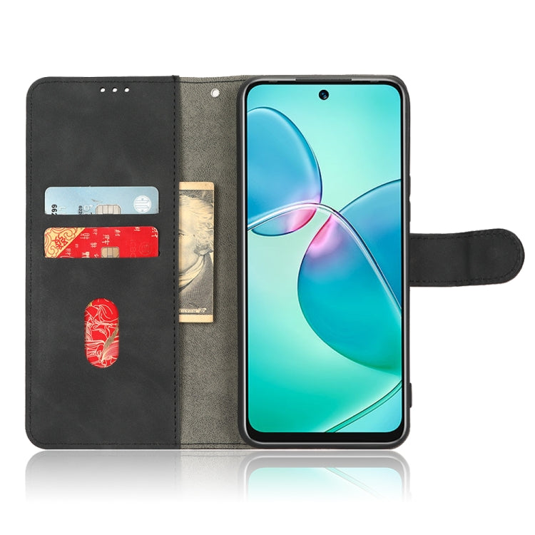 For Infinix Hot 12 Play Skin Feel Magnetic Flip Leather Phone Case