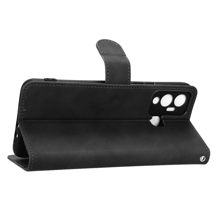 For Infinix Hot 12 Play Skin Feel Magnetic Flip Leather Phone Case