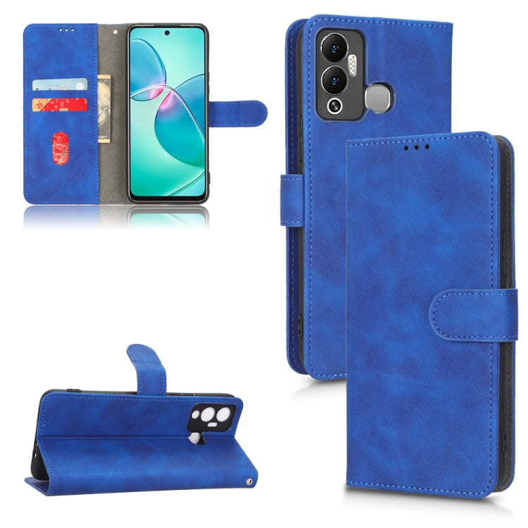 For Infinix Hot 12 Play Skin Feel Magnetic Flip Leather Phone Case