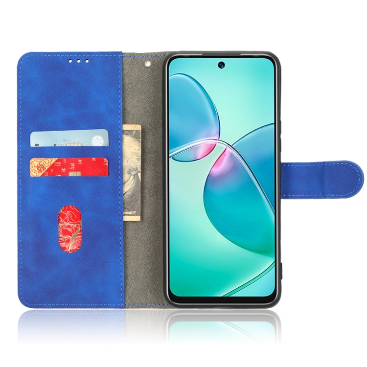 For Infinix Hot 12 Play Skin Feel Magnetic Flip Leather Phone Case