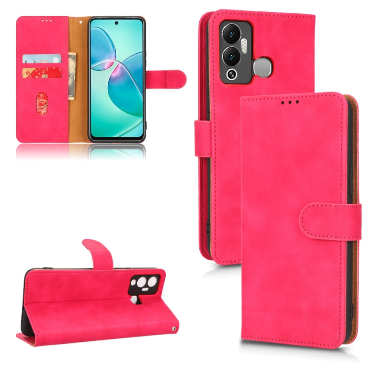 For Infinix Hot 12 Play Skin Feel Magnetic Flip Leather Phone Case