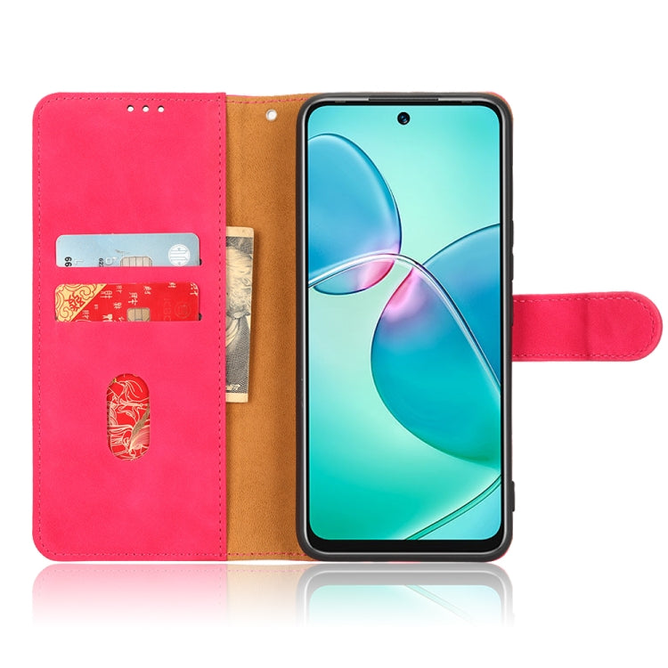 For Infinix Hot 12 Play Skin Feel Magnetic Flip Leather Phone Case