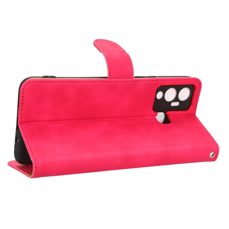 For Infinix Hot 12 Play Skin Feel Magnetic Flip Leather Phone Case