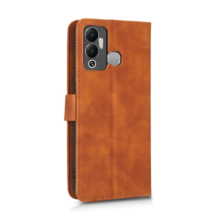 For Infinix Hot 12 Play Skin Feel Magnetic Flip Leather Phone Case