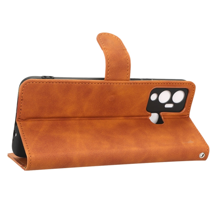For Infinix Hot 12 Play Skin Feel Magnetic Flip Leather Phone Case