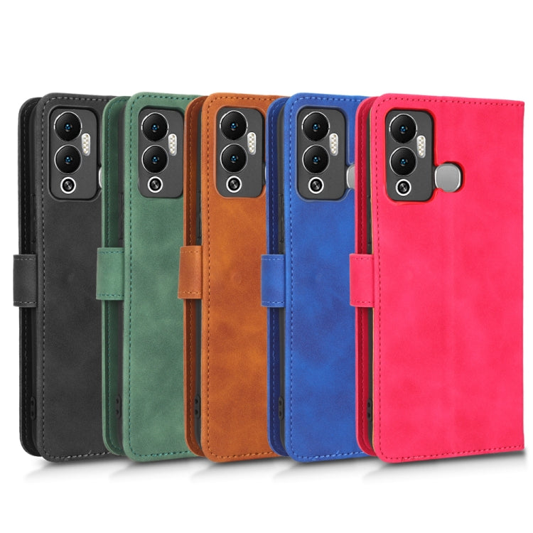 For Infinix Hot 12 Play Skin Feel Magnetic Flip Leather Phone Case