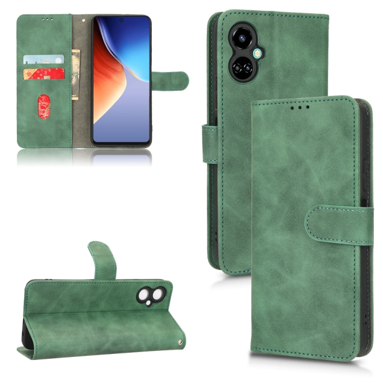 For Tecno Camon 19 Neo Skin Feel Magnetic Flip Leather Phone Case