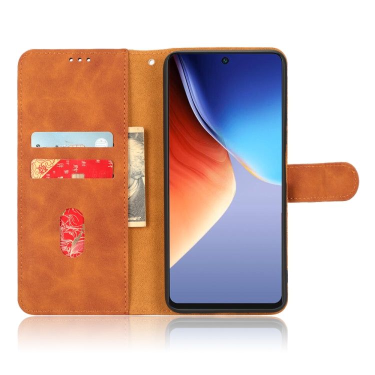 For Tecno Camon 19 Neo Skin Feel Magnetic Flip Leather Phone Case