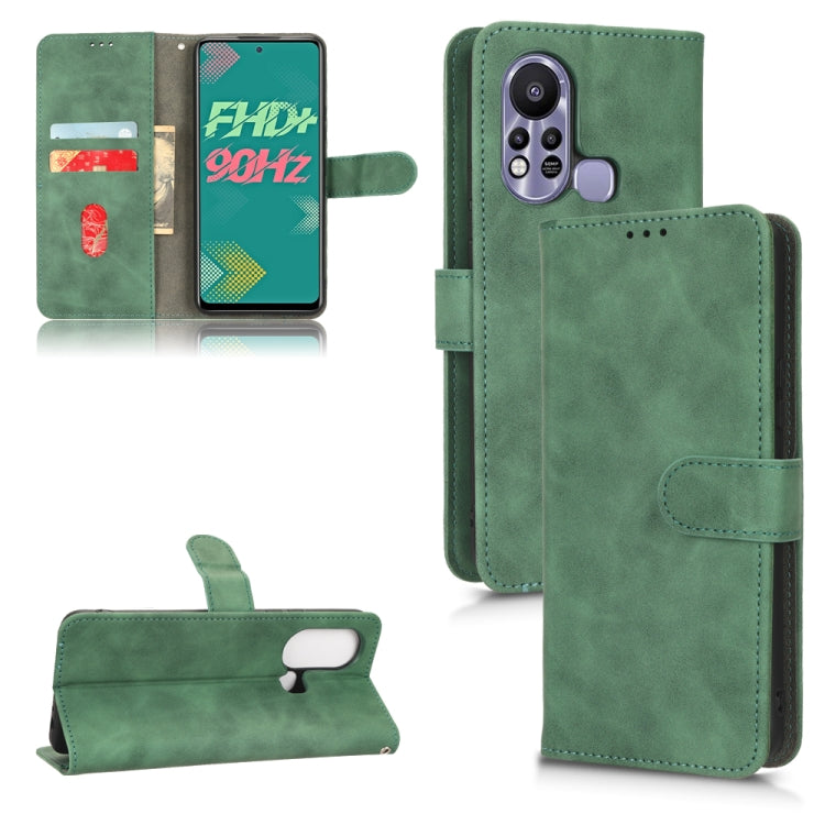 For Infinix Hot 11s Skin Feel Magnetic Flip Leather Phone Case