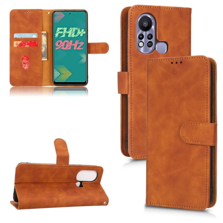 For Infinix Hot 11s Skin Feel Magnetic Flip Leather Phone Case