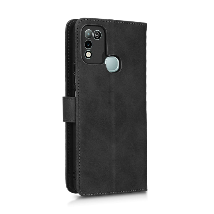For Infinix Hot 10 Play Skin Feel Magnetic Flip Leather Phone Case