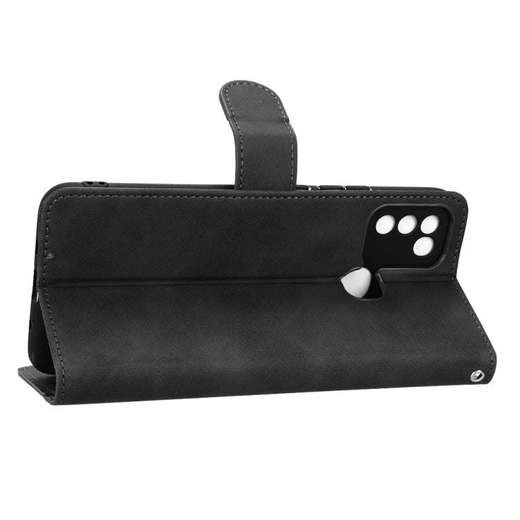 For Infinix Hot 10 Play Skin Feel Magnetic Flip Leather Phone Case