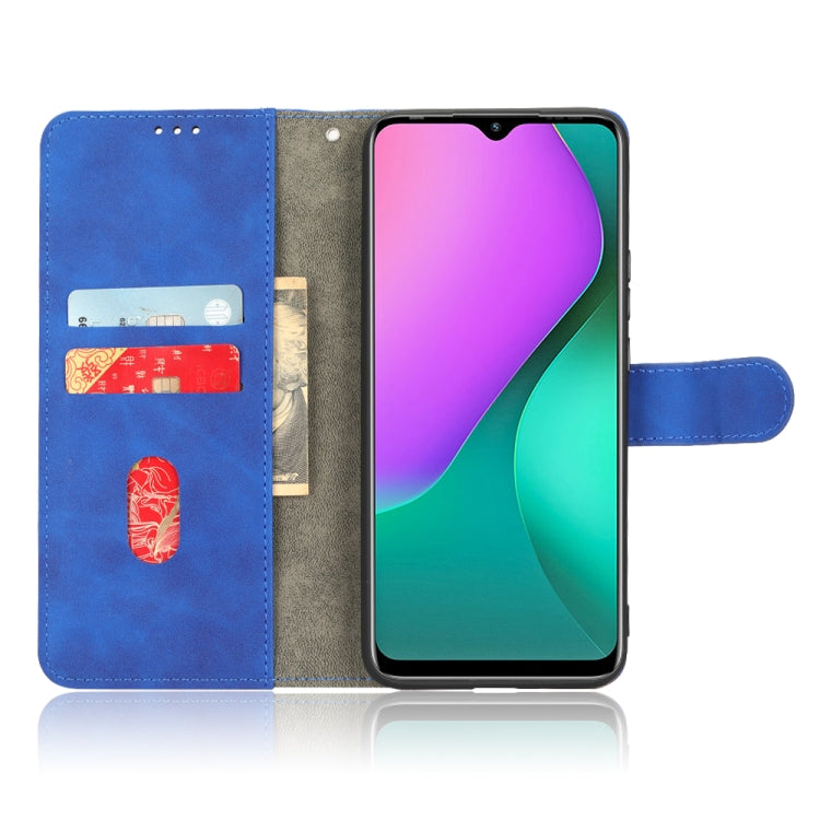 For Infinix Hot 10 Play Skin Feel Magnetic Flip Leather Phone Case