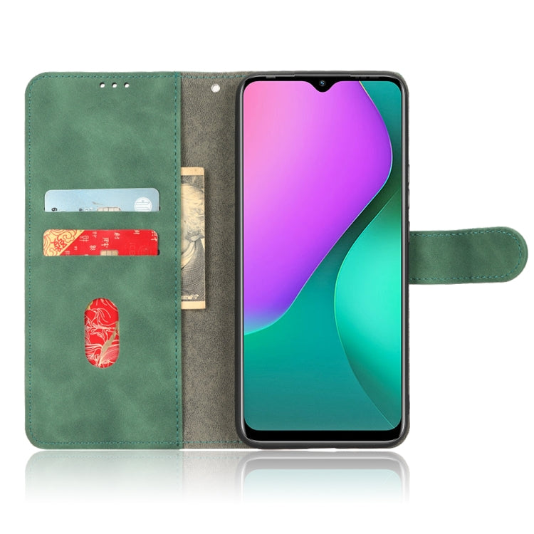 For Infinix Hot 10 Play Skin Feel Magnetic Flip Leather Phone Case