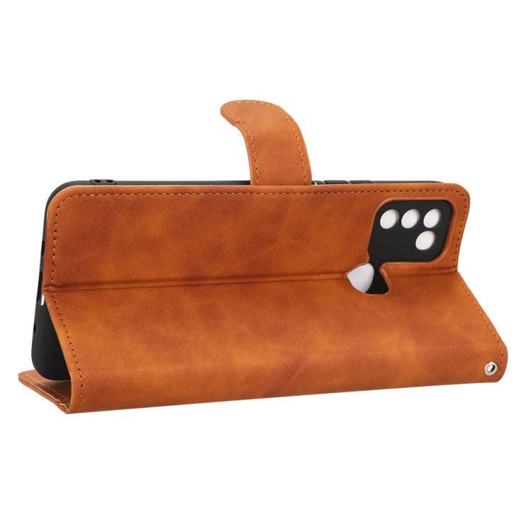 For Infinix Hot 10 Play Skin Feel Magnetic Flip Leather Phone Case
