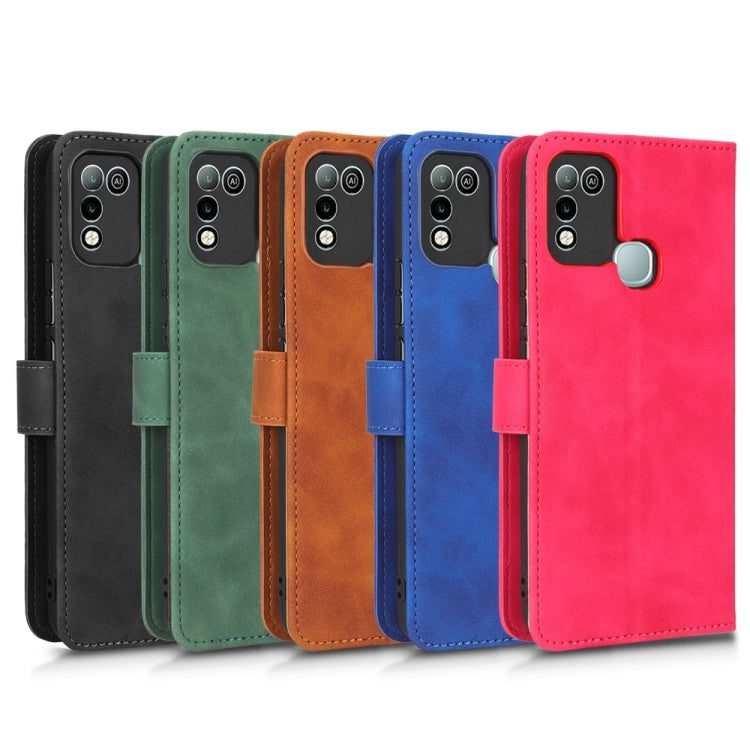For Infinix Hot 10 Play Skin Feel Magnetic Flip Leather Phone Case