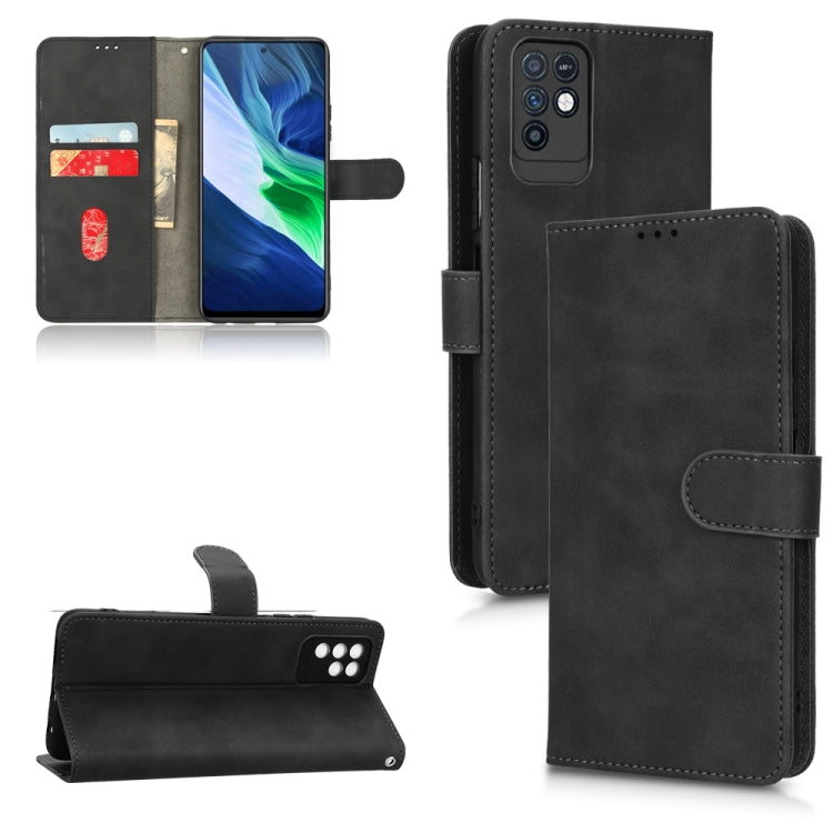 For Infinix Note 10 Skin Feel Magnetic Flip Leather Phone Case