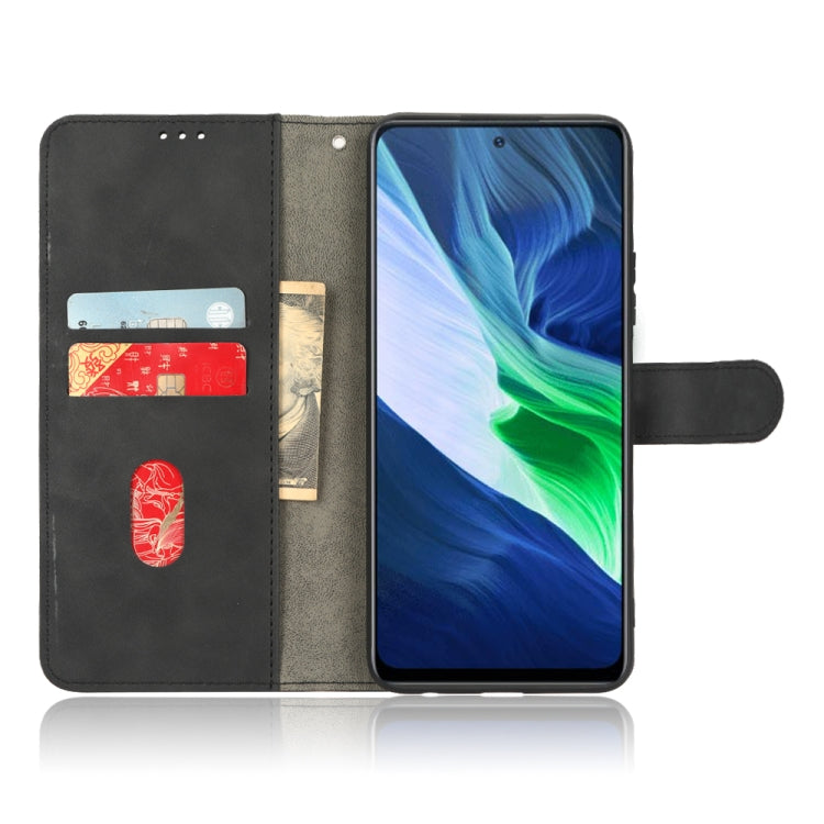 For Infinix Note 10 Skin Feel Magnetic Flip Leather Phone Case