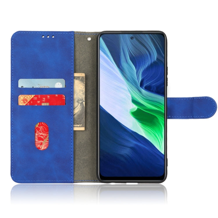 For Infinix Note 10 Skin Feel Magnetic Flip Leather Phone Case