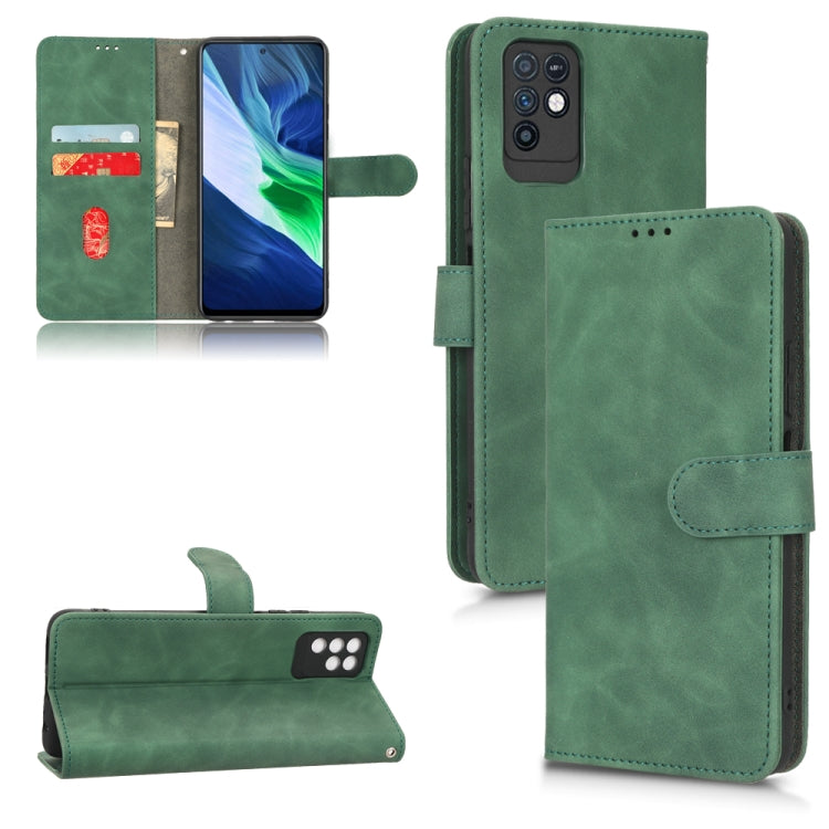 For Infinix Note 10 Skin Feel Magnetic Flip Leather Phone Case