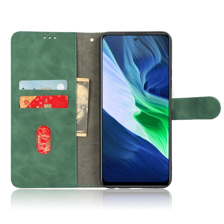 For Infinix Note 10 Skin Feel Magnetic Flip Leather Phone Case
