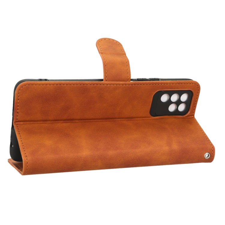 For Infinix Note 10 Skin Feel Magnetic Flip Leather Phone Case