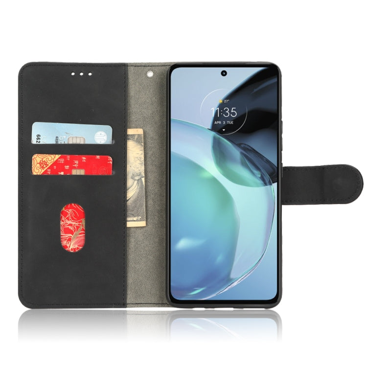 For Motorola Moto G62 4G Skin Feel Magnetic Flip Leather Phone Case