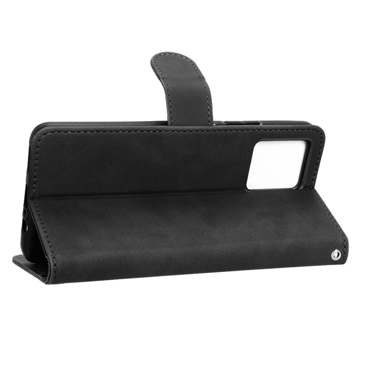 For Motorola Moto G62 4G Skin Feel Magnetic Flip Leather Phone Case