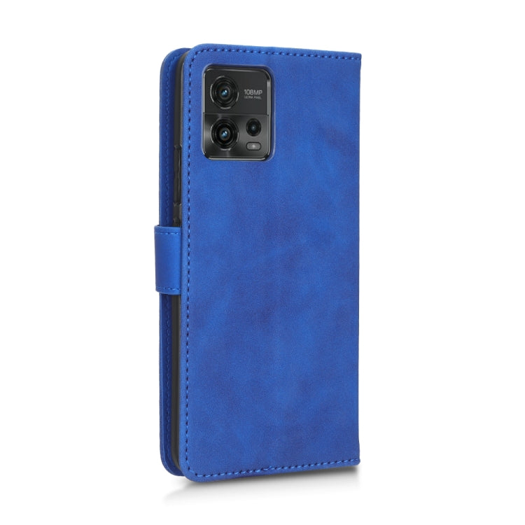 For Motorola Moto G62 4G Skin Feel Magnetic Flip Leather Phone Case