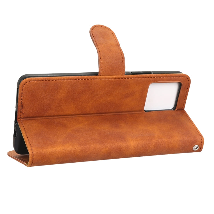 For Motorola Moto G62 4G Skin Feel Magnetic Flip Leather Phone Case
