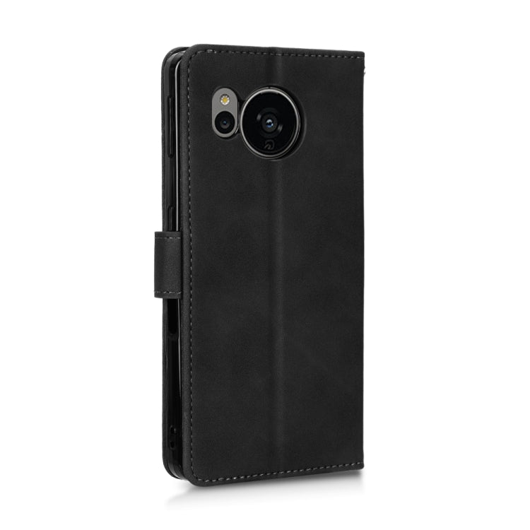 For Sharp Aquos Sense 7 Plus Skin Feel Magnetic Flip Leather Phone Case