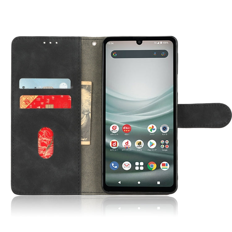 For Sharp Aquos Sense 7 Plus Skin Feel Magnetic Flip Leather Phone Case