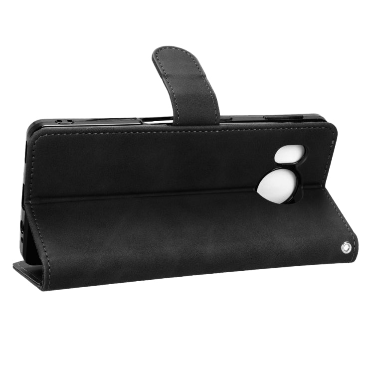 For Sharp Aquos Sense 7 Plus Skin Feel Magnetic Flip Leather Phone Case