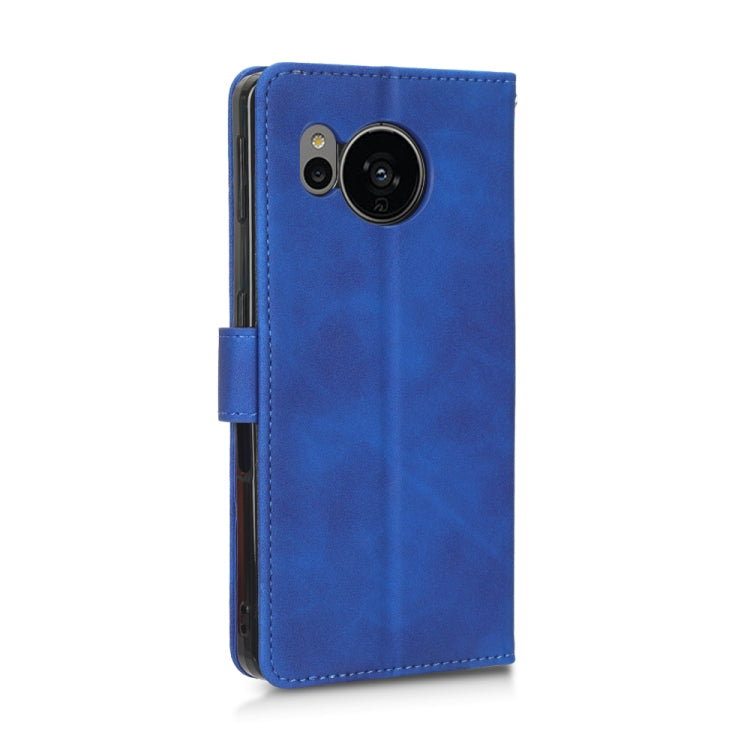 For Sharp Aquos Sense 7 Plus Skin Feel Magnetic Flip Leather Phone Case