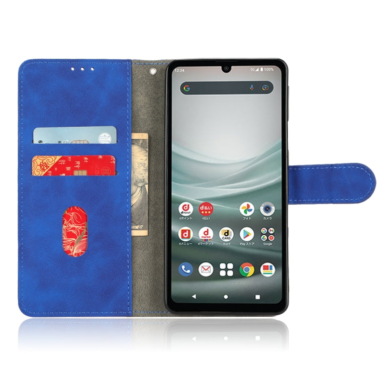 For Sharp Aquos Sense 7 Plus Skin Feel Magnetic Flip Leather Phone Case