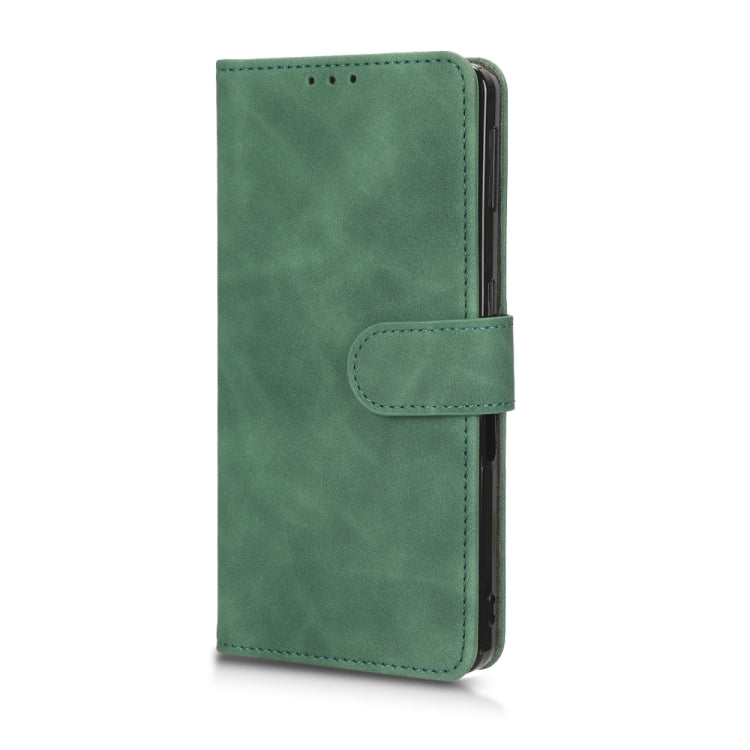 For Sharp Aquos Sense 7 Plus Skin Feel Magnetic Flip Leather Phone Case
