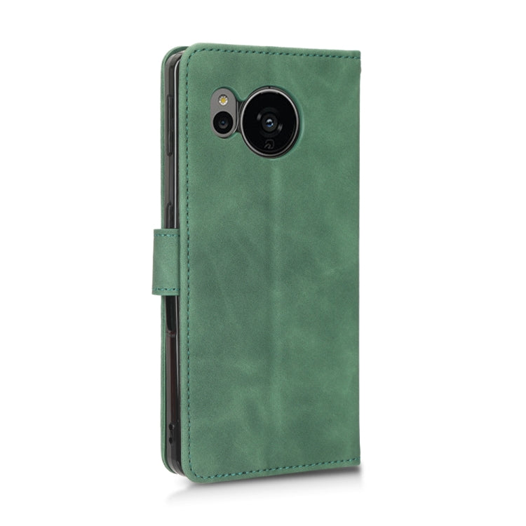 For Sharp Aquos Sense 7 Plus Skin Feel Magnetic Flip Leather Phone Case