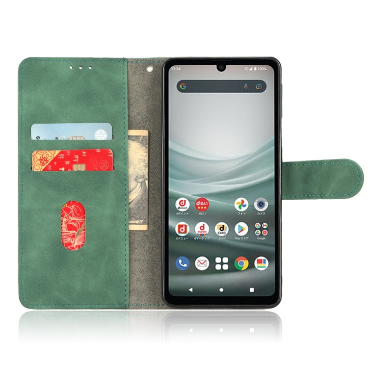 For Sharp Aquos Sense 7 Plus Skin Feel Magnetic Flip Leather Phone Case