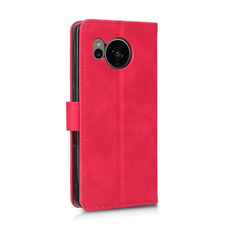 For Sharp Aquos Sense 7 Plus Skin Feel Magnetic Flip Leather Phone Case