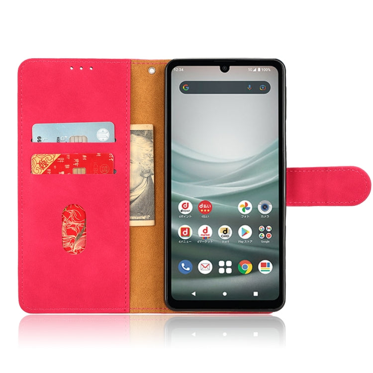 For Sharp Aquos Sense 7 Plus Skin Feel Magnetic Flip Leather Phone Case