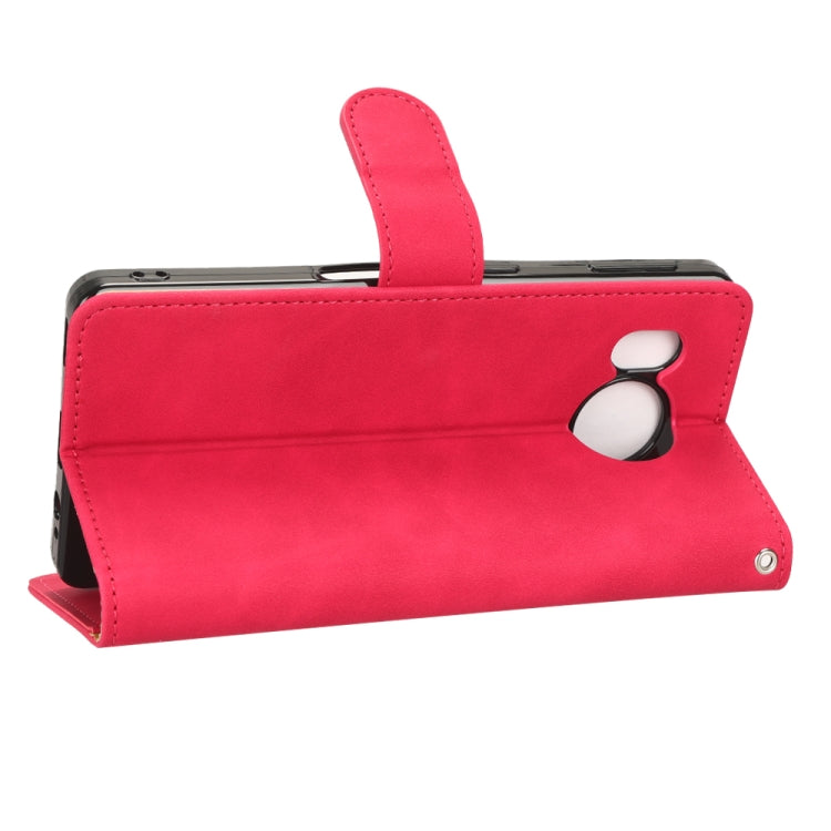 For Sharp Aquos Sense 7 Plus Skin Feel Magnetic Flip Leather Phone Case