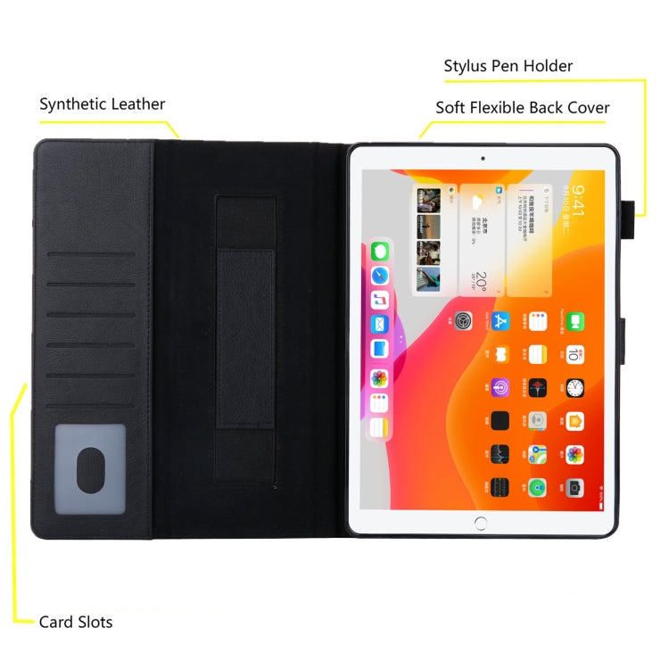 For iPad 10th Gen 10.9 2022 Solid Color Small Metal Buckle Leather Smart Tablet Case
