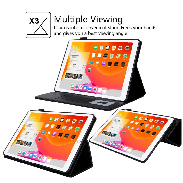 For iPad 10th Gen 10.9 2022 Solid Color Small Metal Buckle Leather Smart Tablet Case