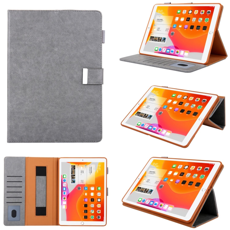 For iPad 10th Gen 10.9 2022 Solid Color Small Metal Buckle Leather Smart Tablet Case