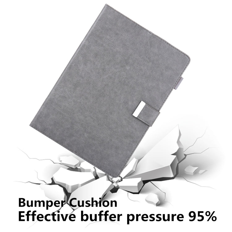 For iPad 10th Gen 10.9 2022 Solid Color Small Metal Buckle Leather Smart Tablet Case