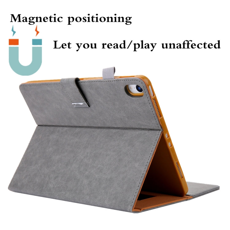 For iPad 10th Gen 10.9 2022 Solid Color Small Metal Buckle Leather Smart Tablet Case