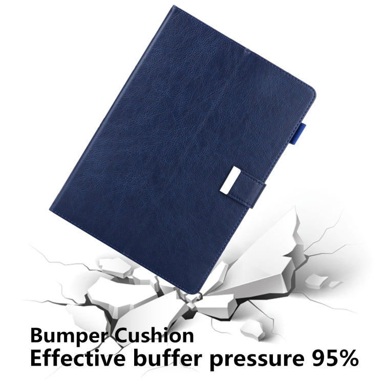 For iPad 10th Gen 10.9 2022 Solid Color Small Metal Buckle Leather Smart Tablet Case